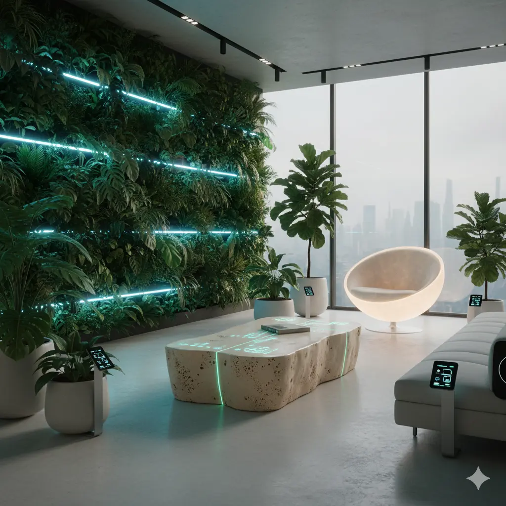 Future trends and expert tips for Green House Decor including living walls and mycelium