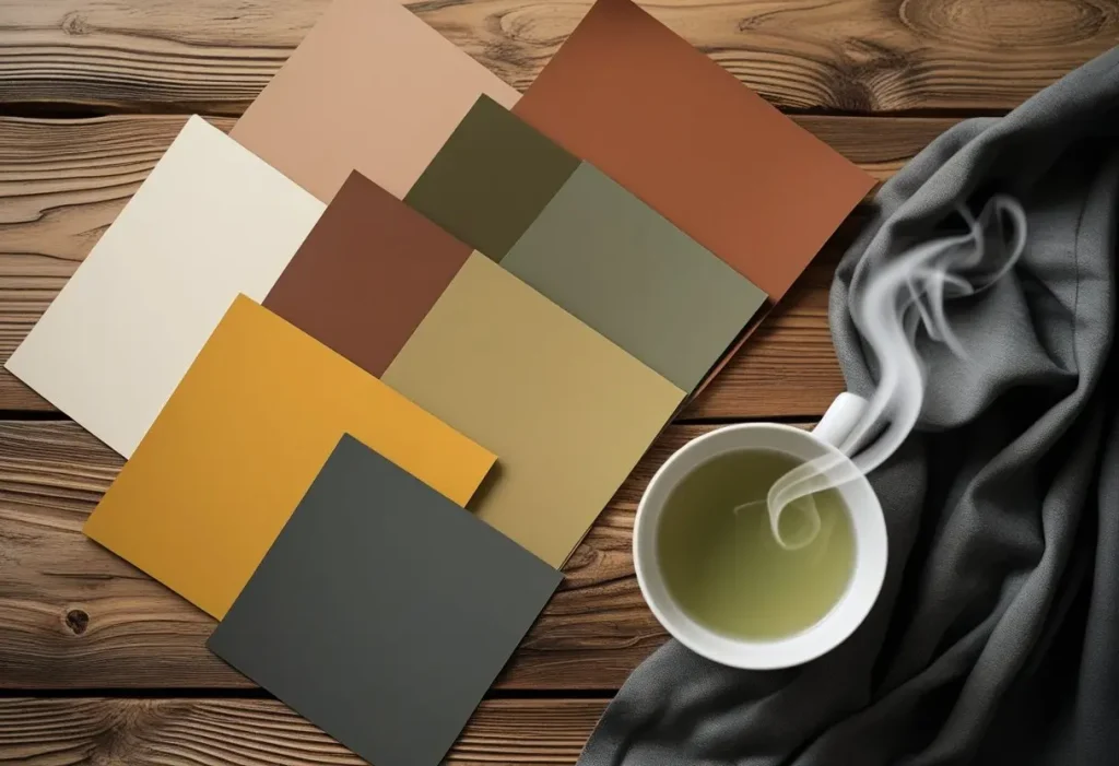  warm cozy color palette for room decor