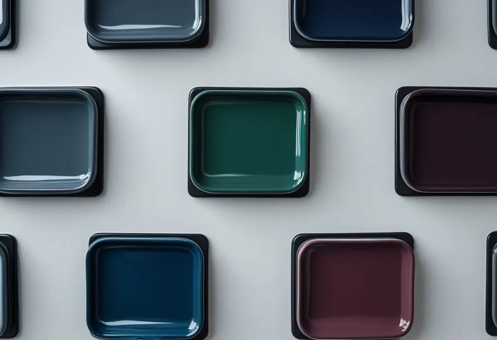  dark home decor color palette swatches charcoal navy green burgundy