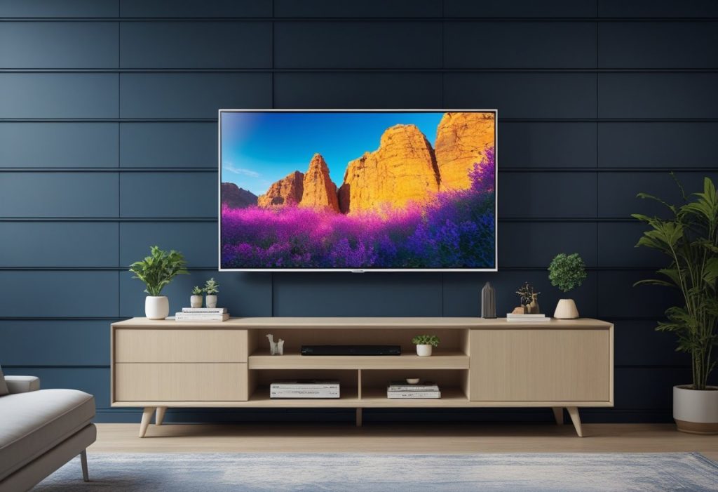 shiplap-accent-wall-with-frame-tv