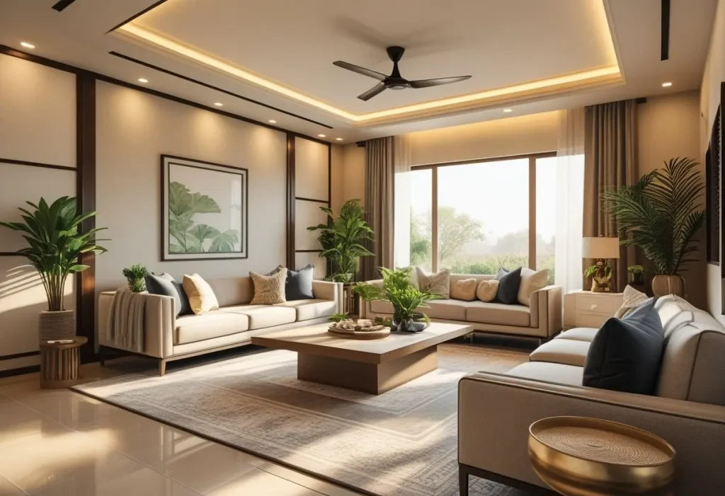 interior designer near me modern living room Sahiwal Cozy Nest Decor