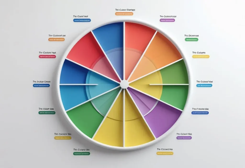 color wheel diagram for home decor color palette planning