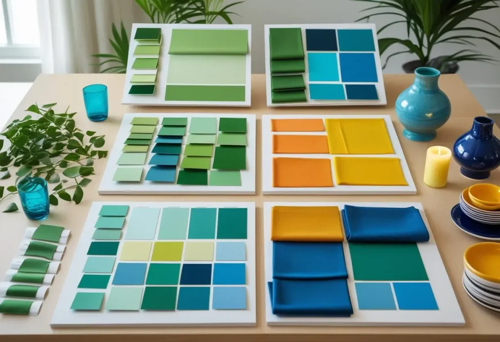 examples of monochromatic analogous complementary triadic color palette harmonies