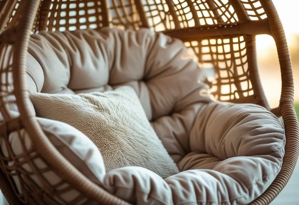  Professional installation of a Hanging Egg Chair ceiling hook.