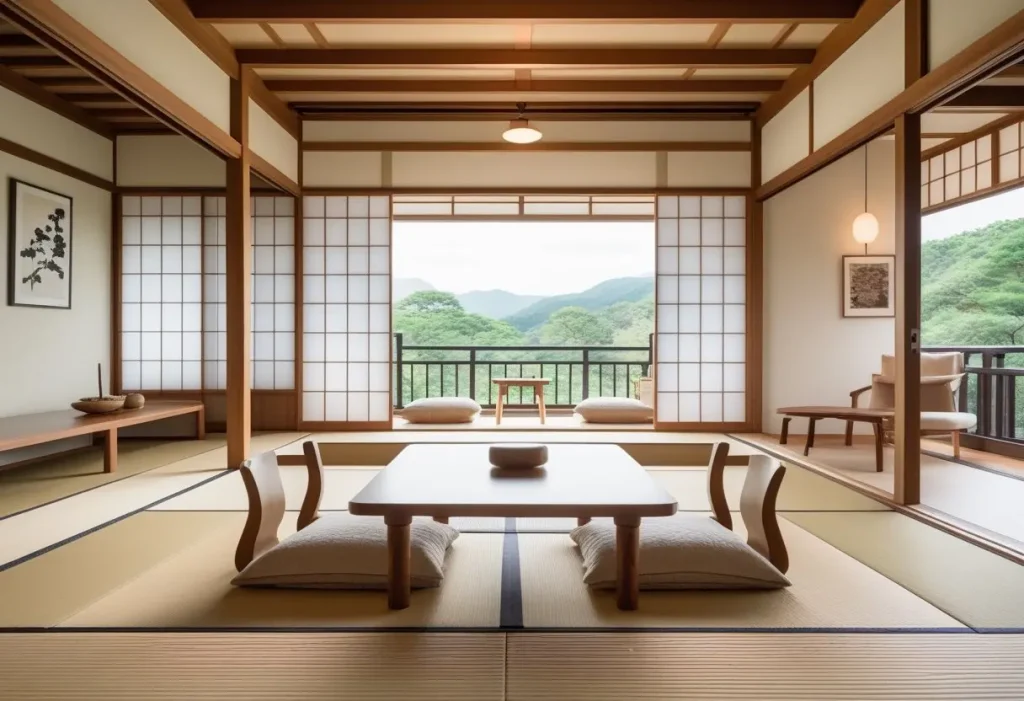 interior designer near me Japanese living room Tokyo Cozy Nest Decor