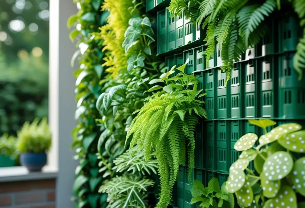 Vertical garden solution for small outdoor spaces.