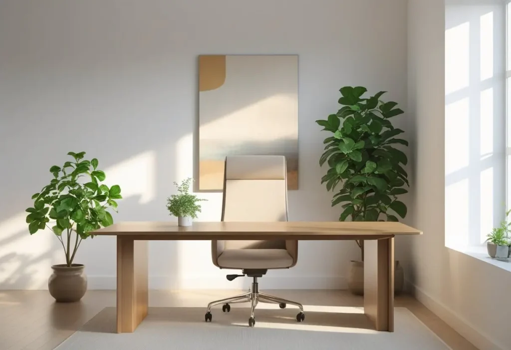 Modern home office decor from a Shopify home decor store.