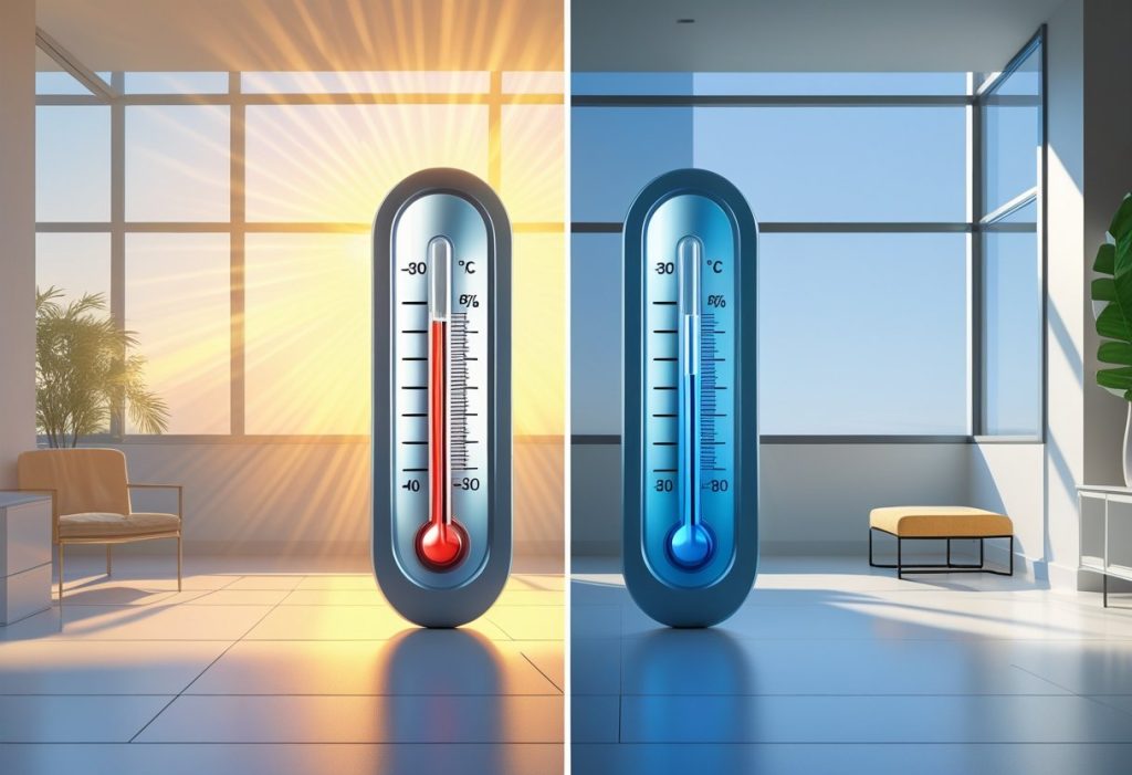 Infographic on heat reduction from tint for windows home.