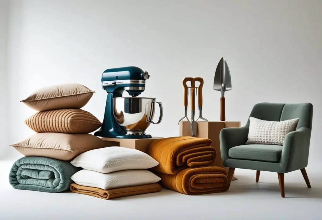 Home decor and lifestyle prizes commonly offered in Better Homes & Gardens sweepstakes.