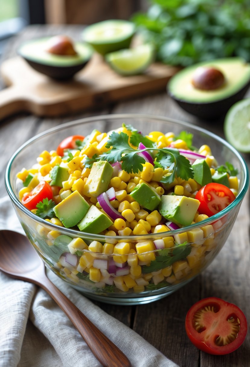 Summer Corn Salad with Avocado Recipe