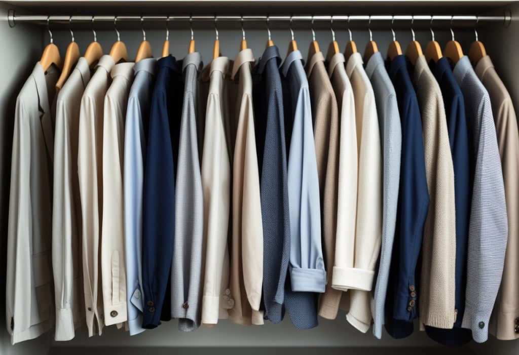 Organized wardrobe for Men’s Business Casual Outfits