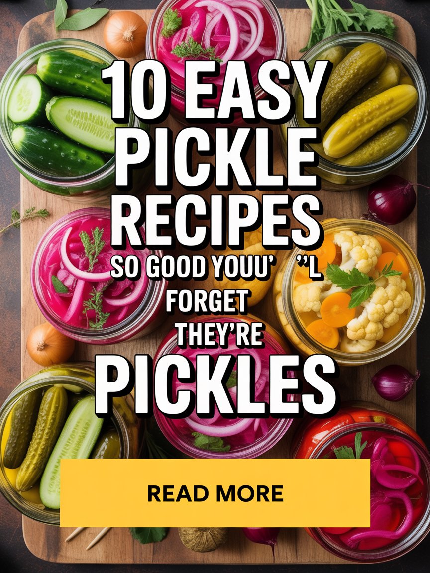 10 Easy Pickle Recipes